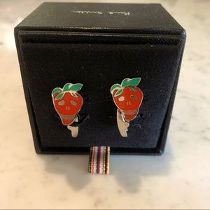 Paul Smith Strawberry Skull cuff links
